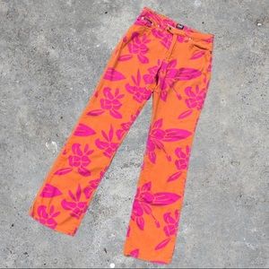 Dolce & Gabbana Hibiscus flower pants